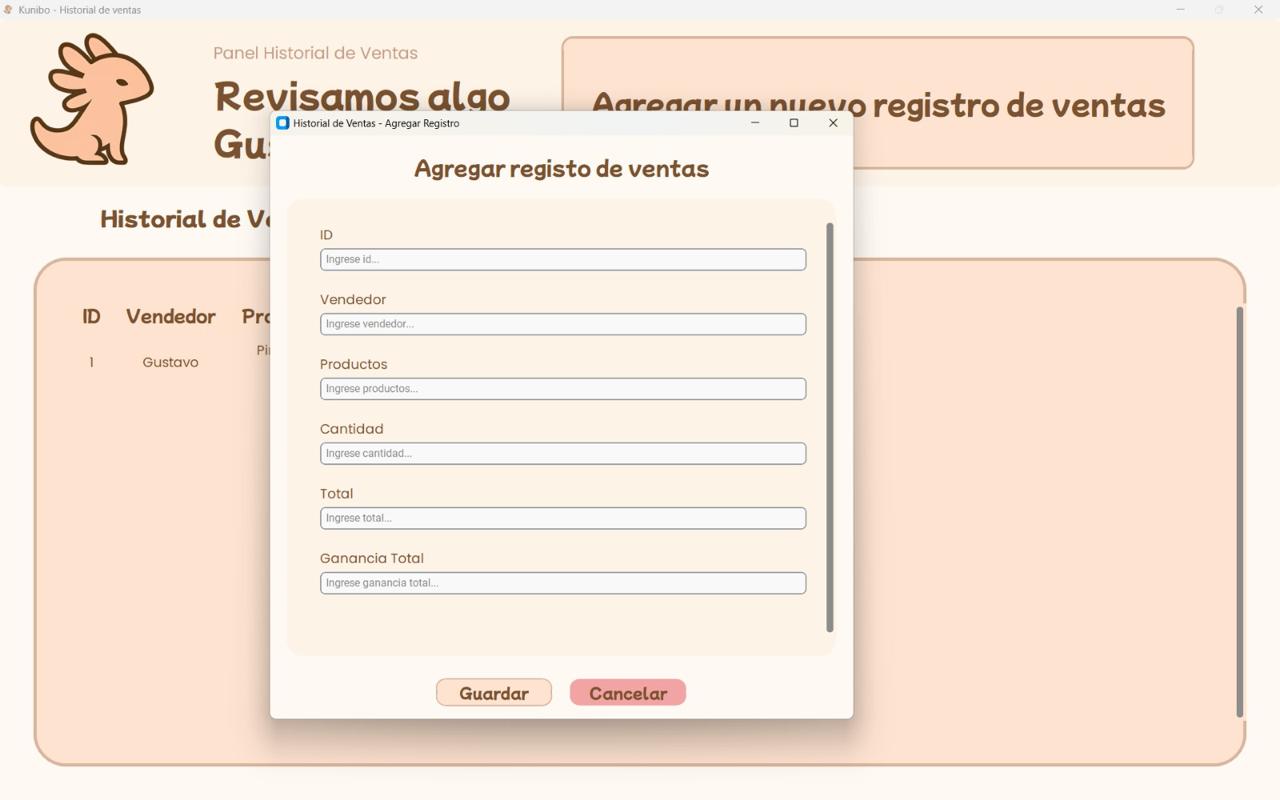 Historial de ventas